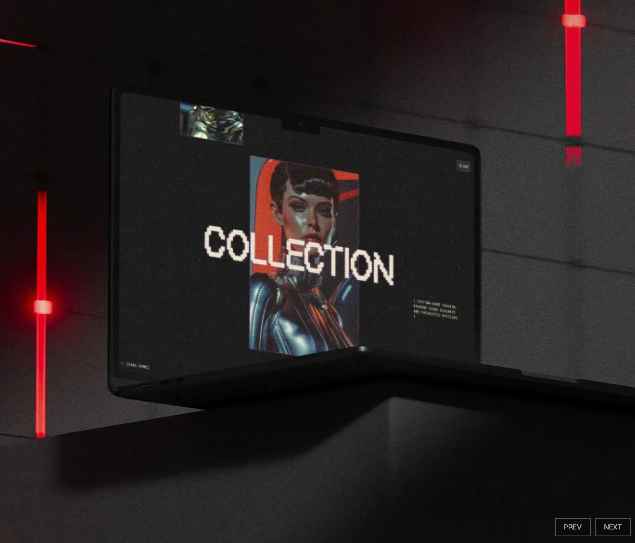 A site design shown on a billboard mockup